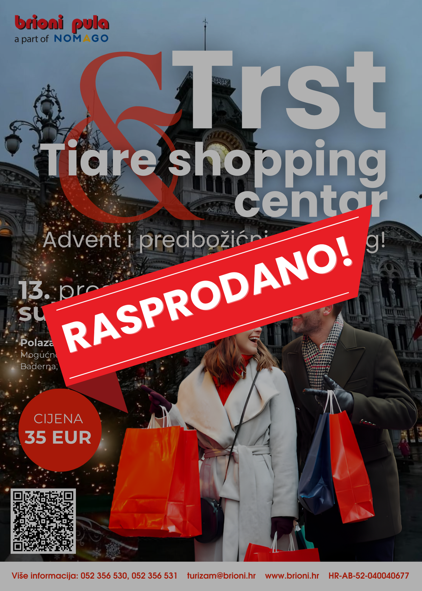 Advent u Trstu i shopping u Tiare centru